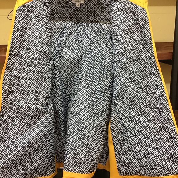 KIM ROGERS YELLOW QUILTED XL ZIP UP VEST - Picture 6 of 7